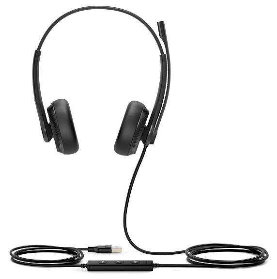 Головная гарнитура Yealink UH34 Dual UC Дуо, Проводная, HD звук, USB