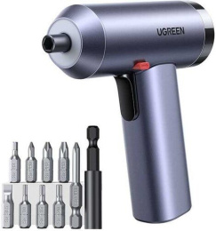 Шуруповерт с набором бит UGREEN UT118 15712 Electric Screwdriver Set. Цвет: серый 15712_
