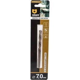 Сверло по нержавеющей стали (7.0 мм; Р6М5К5) GRAFF 7470109