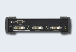 Разветвитель, электрон. ATEN VS172-AT-G, DVI Dual Link+Audio, 1 2 монитора, 5 метр., F, без шнуров, DC 5.3V