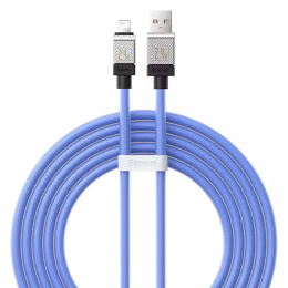 Кабель Baseus CAKW000403 CoolPlay Series Fast Charging USB to iP 2.4A 1m Blue передача данных, питание устройств, материал: пластик, нейлон, скорость передачи: 480 Мбит/с