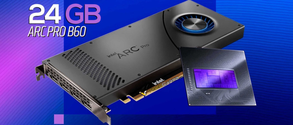 Intel решила выпустить свою первую карту ARC PRO B60 с 24 ГБ