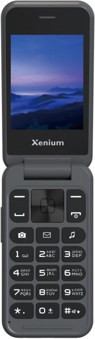 Мобильный телефон Xenium 680 X темно-серый раскладной 2Sim 2.8" 240x320 Nucleus 0.3Mpix GSM900/1800 MP3 FM microSD max32Gb