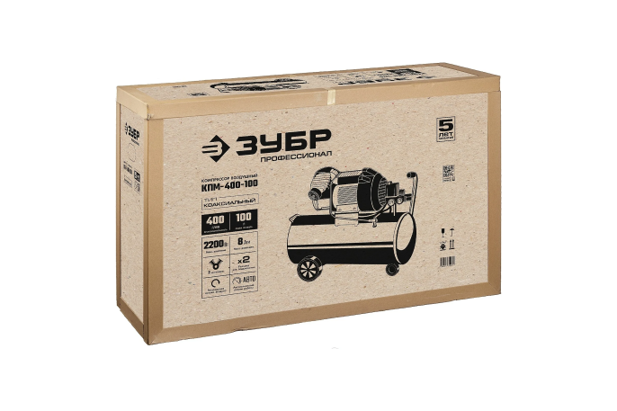 Компрессор поршневой ЗУБР КПМ-400-100 масляный