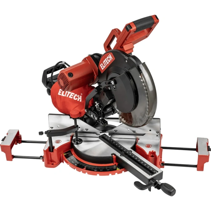 Пила торцовочно-усовочная Elitech ПТ 2030КРС (2000Вт, 305мм, рез 90х340мм) 207402
