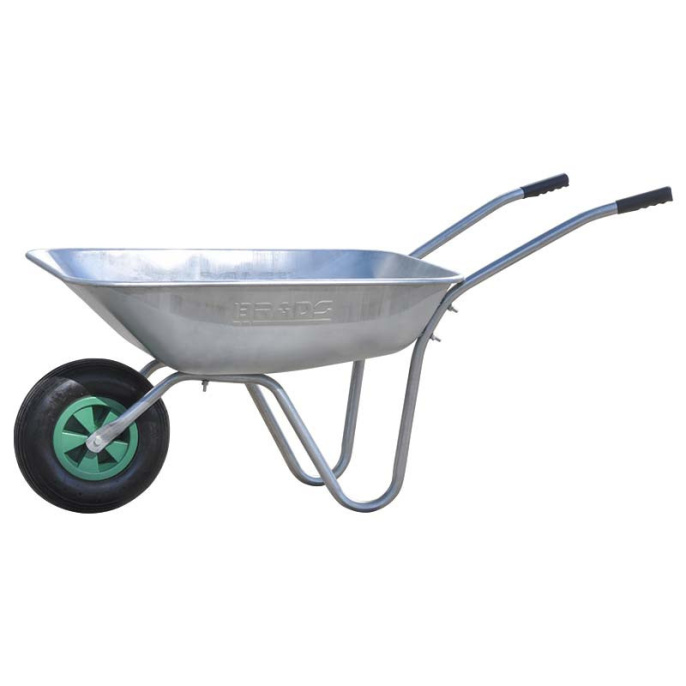 Тачка садовая BRADO 1x85 GARDEN до 85л, до 150 кг, 1x3.5-6, пневмо, ось 16*90