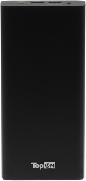 Внешний аккумулятор Power Bank TOPON TOP-T100, 26800мAч, черный [103270]
