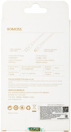 Кабель Romoss CB171,  Lightning (m) -  USB Type-C (m),  1м,  3A,  белый [6958377511794]