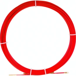 Протяжка для кабеля мини OlmiOn УЗК d 3,5 мм L 25 м в бухте, красный СП-Б-3,5/25