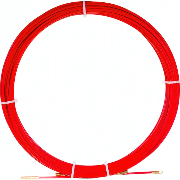 Протяжка для кабеля мини OlmiOn УЗК d 3,5 мм L 25 м в бухте, красный СП-Б-3,5/25