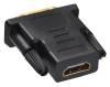 Переходник Buro HDMI (f) -  DVI-D (m),  GOLD ,  черный [hdmi-19fdvid-m_adpt]