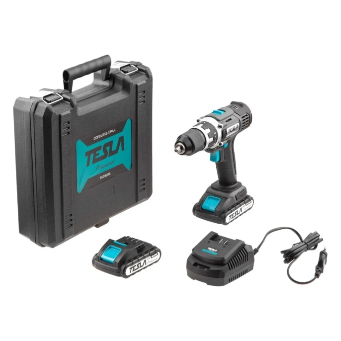 Аккумуляторная дрель-шуруповерт TESLA TCD182DC 621377