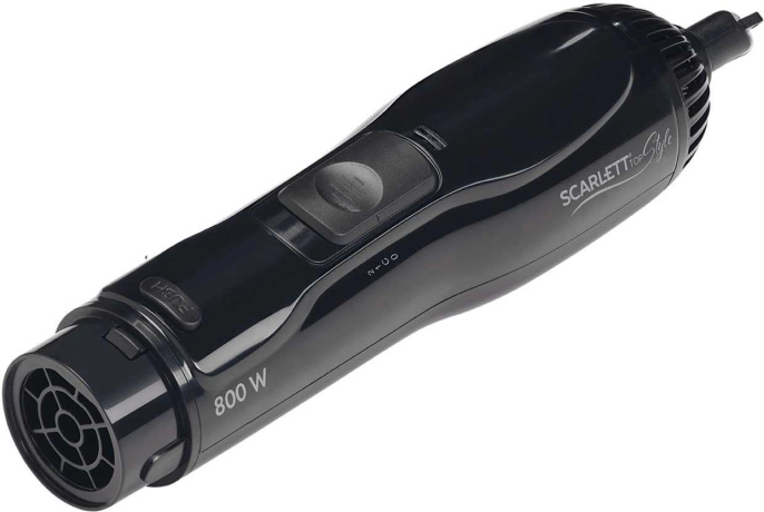 Фен-щетка Scarlett SC-HAS73I12, 800Вт, черный