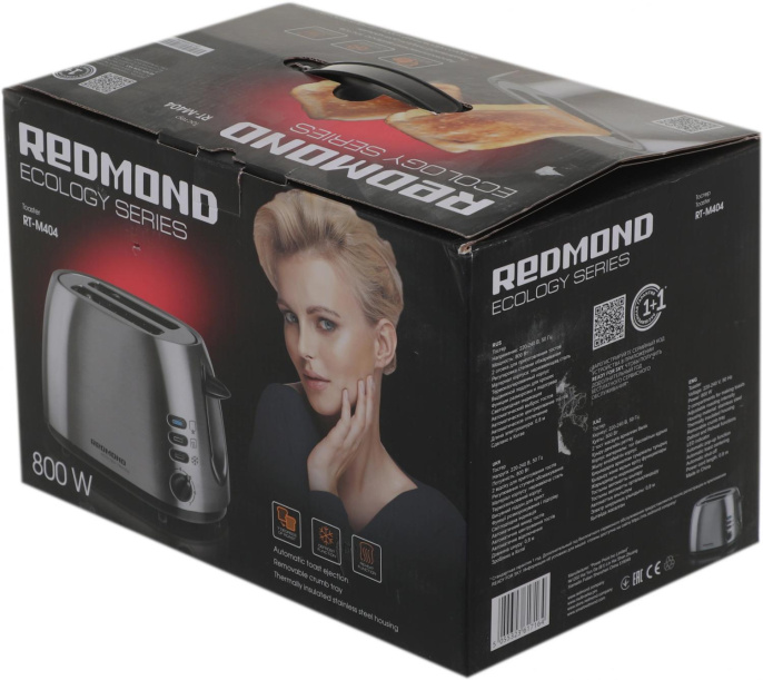 Тостер REDMOND RT-M404,  серебристый