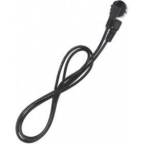 Telecom Кабель компьютер - розетка угловой 220V 3м Европейский стандарт TP021DA-3.0-BK [6926123464021]