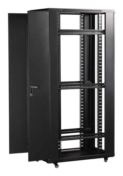 Шкаф коммутационный LanMaster TWT-CBB-22U-6X6-G1 напольный,  стеклянная передняя дверь,  22U,  600x600 мм