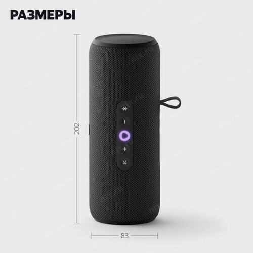 Умная колонка ЯНДЕКС Стрит 30Вт, с Алисой, черный [yndx-00030blk]