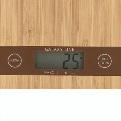 Весы кухонные электронные Galaxy Line GL2812 макс.вес:5кг дерево
