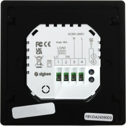 Умный терморегулятор для теплого пола MOES Zigbee Electric Heating Thermostat Black черный (ZHT-006-GB-BK)