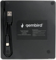 USB 3.0 Gembird DVD±RW DVD-USB-04 пластик, со встроенным кардридером и хабом черный