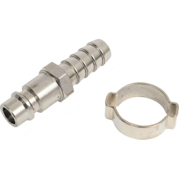 Переходник рапид – ёлочка 10 мм с обжимным кольцом 10-15 мм Elitech 0704.019400