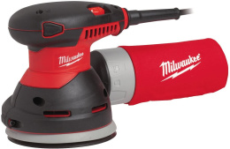 Эксцентриковая шлифмашина Milwaukee ROS 125 E (4933433180) (14000-26000 колебаний/мин, питание: сеть, 300 Вт, частота вращения на холостом ходу: 7000-12000 об/мин, диапазон колебаний: 2,4 мм, диаметр диска: 125 мм)