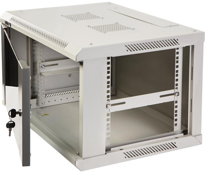 Шкаф Шкаф настенный серии Pro, 22U 600x600, стеклянная дверь (TWT-CBWPG-22U-6X6-GY)