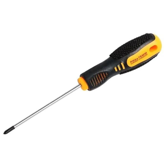 Rexant 12-4728 Отвертка крестовая PH 2х125 мм, двухкомпонентная рукоятка