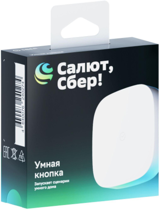 Умная кнопка SBER SBDV-00032,  р.д.22м,  белый
