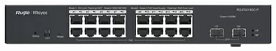 Коммутатор Reyee 18-Port Gigabit Smart POE Switch, 16 Gigabit RJ45 Ports including 16 POE/POE+ Ports, 2 SFP Slots, 240W PoE power budget,13-inch Rack-mountable Steel Case