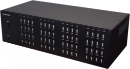 Управляемый USB over IP концентратор DistKontrolUSB-64 с 64 портами USB с 2 блоками питания, Ethernet 2 x 10/100/1000 Mb