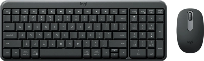 Комплект клавиатура+мышь беспроводной LOGITECH MK250 Compact Компактный графит BT, 1000dpi 920-013853