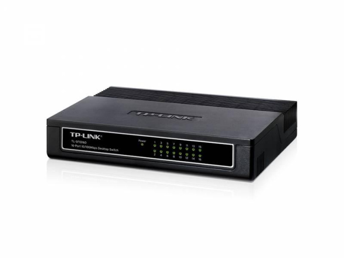 Коммутатор TP-LINK TL-SF1016D, неуправляемый