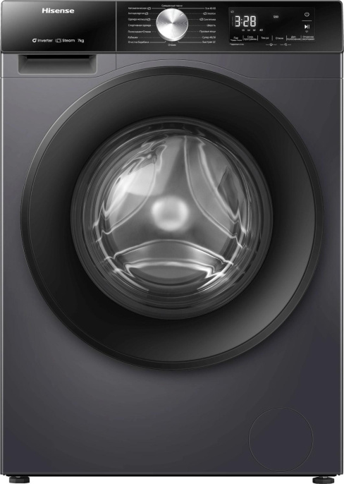 Стиральная машина Hisense WF3S7021BB класс: A загр.фронтальная макс.:7кг черный инвертор