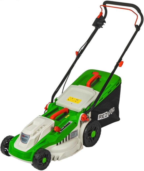 Газонокосилка электрическая REDVERG RD-ELM380,  38см, несамоходная