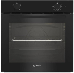 Духовой шкаф электрический Indesit IFE 2420 BL,  72л,  дверца с 2 стеклами,  черный