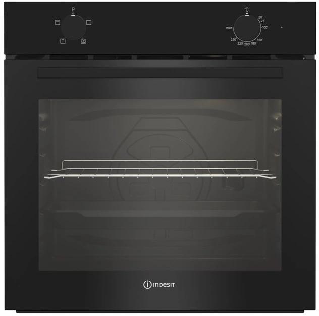 Духовой шкаф электрический Indesit IFE 2420 BL,  72л,  дверца с 2 стеклами,  черный