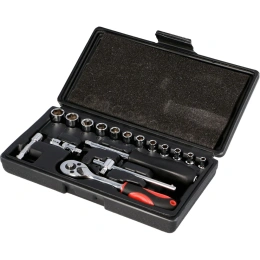 Набор торцевых головок DRAUMET 1/4" 17шт. 7015