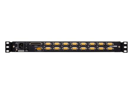 KVM консоль ATEN CL5716M-ATA-RG 17.3" 16-Port PS/2-USB VGA Single Rail LCD KVM Switch