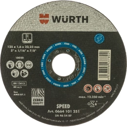 КРУГ-ОТРЕЗНОЙ-СТАЛЬ Wurth ST1,6X22,2XD125 1664101251092 1