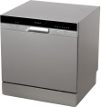 Посудомоечная машина WEISSGAUFF TDW 4006 S, компактная, настольная, 55см, загрузка 8 комплектов, серебристая [425988]