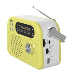 RITMIX RPR-045 LEMON {Радиоприёмник портативный 3хдиапазонный FM/AM/SW,Bluetooth v.5.3, воспроизв. с USB и с карт пам. micro SD до 32Gb }