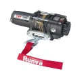 Электрическая лебёдка RUNVA 12V 2500A lbs 1140 кг синтетический трос EWP2500ASR