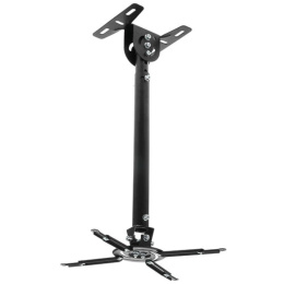 Wize WPC-B черный {Потолочные, Макс. крепежное расстояние 260х260, макс. вес нагрузки 12 кг, Наклон,поворот °+/-15, расстояние от стены/ потолка 61-96 см}