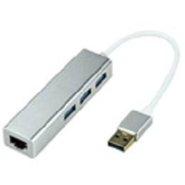 Bion переходник USB3.0 - RJ-45/3*USB3.0, 1000mbps, алюминиевый корпус, 20 см [BXP-USBA-LAN-USB]