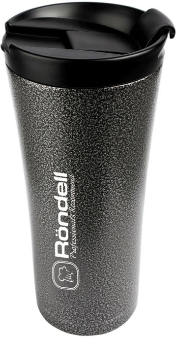 Термокружка для напитков Rondell Ultra RDS-231 0.5л. серый картонная коробка