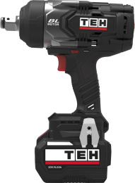 Гайковерт TEH LW1500N-1B (мах крутящий момент: 1500 нм, 3 режима работы, патрон: 3/4 дюйма с отверстием и фрикционным кольцом,комплектация: акб 6ач, зу, кейс)