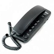 RITMIX RT-100 black проводной телефон {повторный набор номера, настенная установка, кнопка выключения микрофона, регулятор громкости звонка}RITMIX