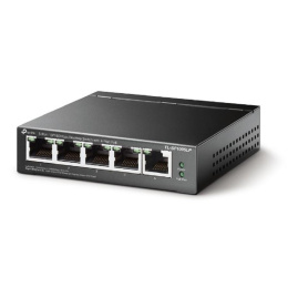 TP-Link TL-SF1005LP Настольный коммутатор с 5 портами 10/100 Мбит/с 4 порта PoE+