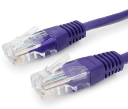 Патч-корд PREMIER PP12-0.25M/V литой (molded), UTP, кат.5E, 0.25м, 4 пары, 26AWG,  алюминий омедненный,  многожильный,  фиолетовый